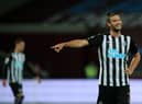 Newcastle United striker Andy Carroll.  (Photo by ADAM DAVY/POOL/AFP via Getty Images)