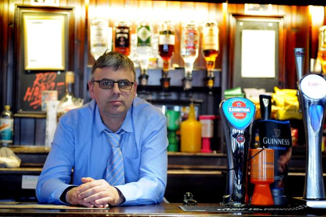 Lee Hughes, landlord at the Red Hackle in Jarrow.