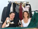 Paula Fowler, left and Melanie Munroe have launched their prom appeal to raise funds for Cancer Research UK. Image, Sunderland Echo.