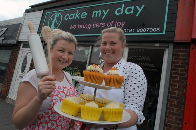 Rosie Winter and Carla Gray were pictured at the new shop Cake My Day in 2013.