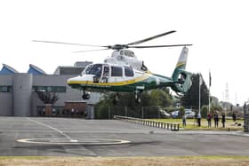 The Great North Air Ambulance Service was called to South Shields today
Photo supplied by GNAAS