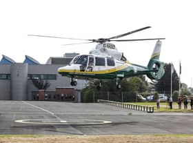 The Great North Air Ambulance Service was called to South Shields today
Photo supplied by GNAAS