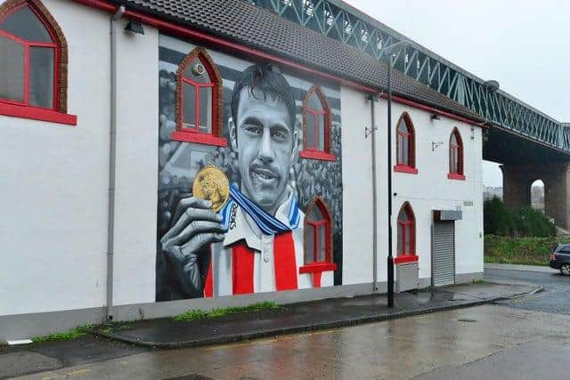 Frank's tribute to Kevin Phillips at The Times Inn in Southwick, Sunderland.