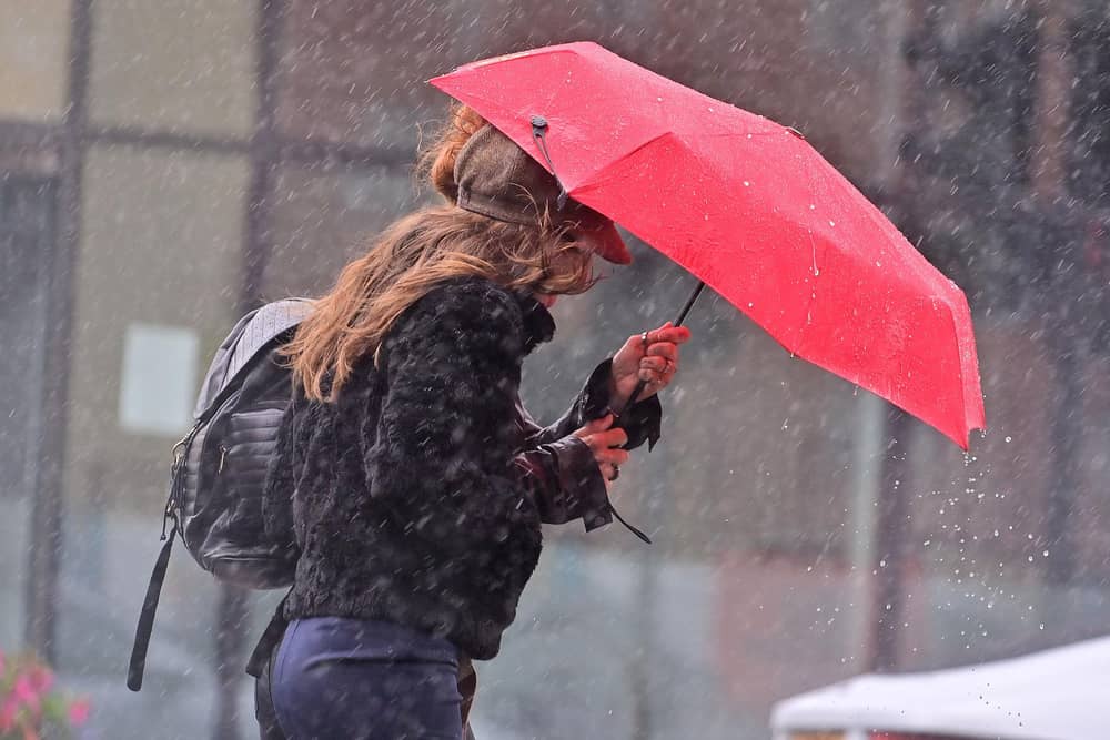 A weather warning for thunderstorms is in place for parts of the North East. Picture: Pacemaker