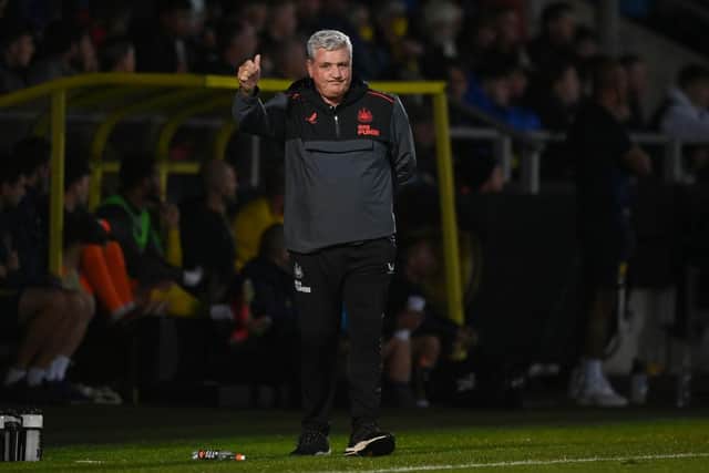 Steve Bruce, Newcastle United manager. (Photo by Michael Regan/Getty Images)