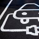 Electric vehicle parking signage.
