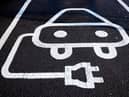 Electric vehicle parking signage.