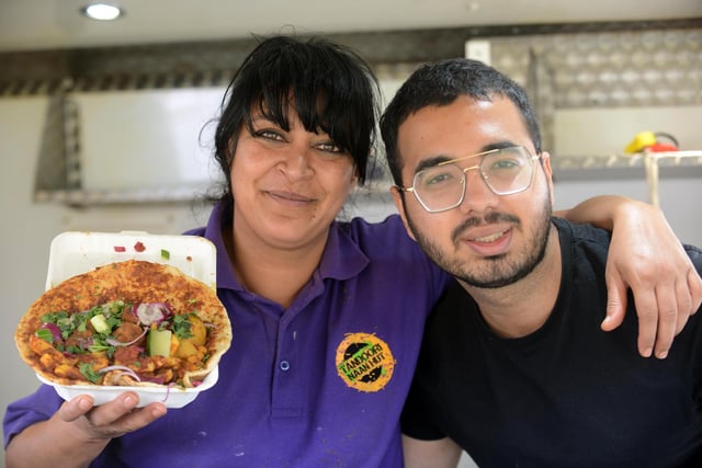 Return of the Great North Feast at Bents Park. Tandoori Naan Hut Raj Jheeta and Parth Sagar.