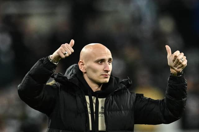 Jonjo Shelvey salutes Newcastle United fans as he prepares to leave the club for Nottingham Forest on transfer deadline day.