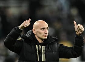 Jonjo Shelvey salutes Newcastle United fans as he prepares to leave the club for Nottingham Forest on transfer deadline day.