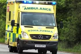 One person has been take to hospital following a six-vehicle crash