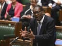 Chancellor Kwasi Kwarteng delivered his "mini-budget" to the House of Commons, prompting a slump in the value of the pound. (Jessica Taylor/UK Parliament via AP)