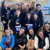 Jarrow's Tyneside Ignite Cheerleading squad headed to Tesco to pack shopping bags to raise money for a planned international trip.