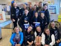 Jarrow's Tyneside Ignite Cheerleading squad headed to Tesco to pack shopping bags to raise money for a planned international trip.