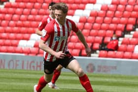 Denver Hume playing for Sunderland.