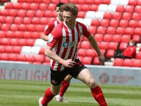 Denver Hume playing for Sunderland.