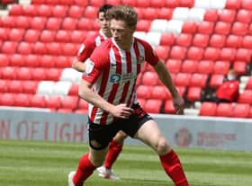 Denver Hume playing for Sunderland.