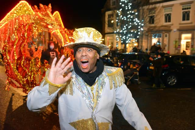 The Creative Seed performance at the South Shields Winter Wonderland Parade.