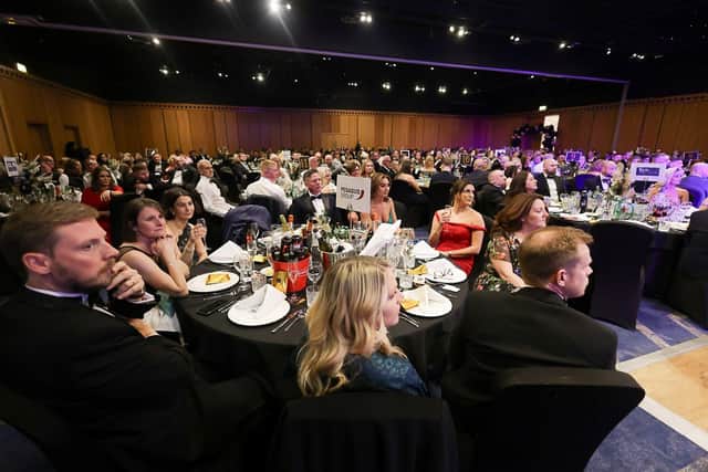 Guests were entertained by a comedian and a live band.