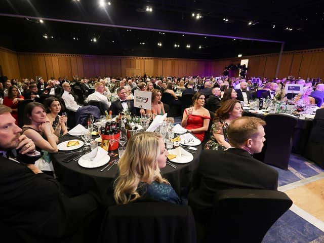 Guests were entertained by a comedian and a live band.