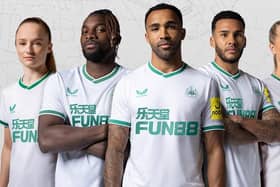 Callum Wilson is among the Newcastle United players modelling this season's third strip.