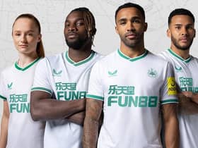 Callum Wilson is among the Newcastle United players modelling this season's third strip.