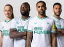 Callum Wilson is among the Newcastle United players modelling this season's third strip.