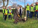 Tree planting at Monkton Dene park