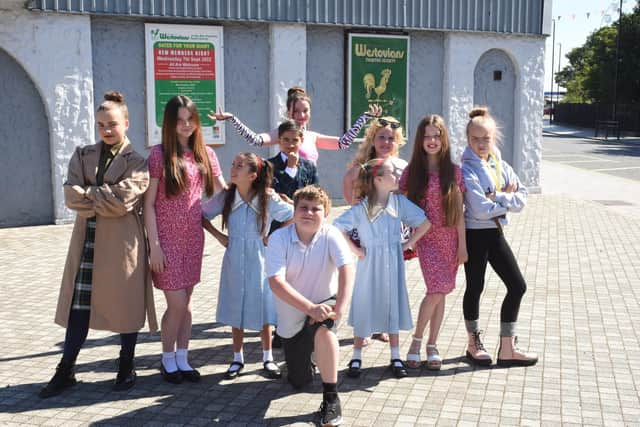 THE CAST ... Drama Geeks School taking part in their performance of Matilda,  Westovians Theatre.