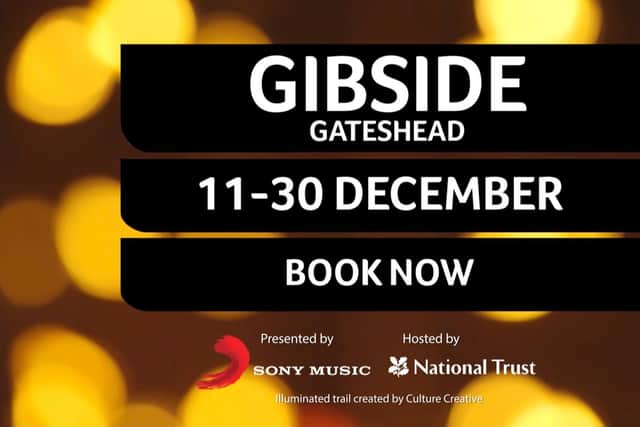 Ignite Gibside, selective dates from December 11 to 30, 2020.