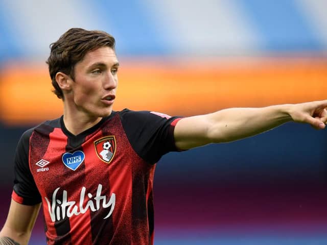 MANCHESTER, ENGLAND - JULY 15: Harry Wilson of AFC Bournemouth looks on during the Premier League match between Manchester City and AFC Bournemouth  at Etihad Stadium on July 15, 2020 in Manchester, England. Football Stadiums around Europe remain empty due to the Coronavirus Pandemic as Government social distancing laws prohibit fans inside venues resulting in all fixtures being played behind closed doors. (Photo by Peter Powell/Pool via Getty Images)