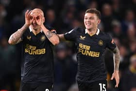 Jonjo Shelvey's free-kick against Leeds United was a turning point for Newcastle this season (Photo by Stu Forster/Getty Images)
