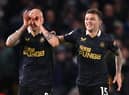 Jonjo Shelvey's free-kick against Leeds United was a turning point for Newcastle this season (Photo by Stu Forster/Getty Images)