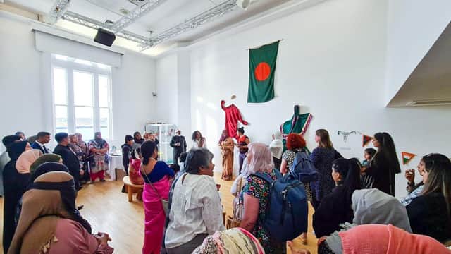Preparations for the Bangladeshi independence event.