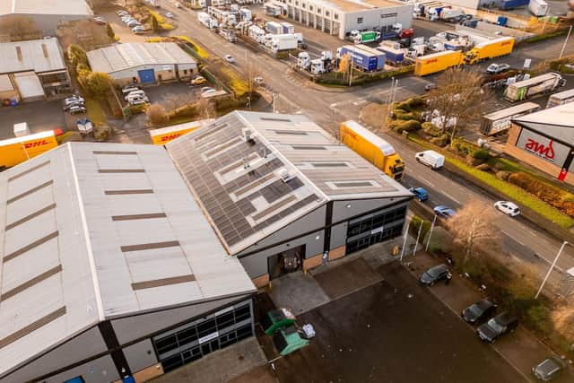 A recent Commercial Solar PV project at Gate 7 on The Team Valley