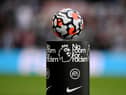Nike Strike Aerowsculpt Official Premier League match ball. (Photo by Stu Forster/Getty Images)