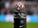 Nike Strike Aerowsculpt Official Premier League match ball. (Photo by Stu Forster/Getty Images)
