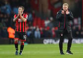 Newcastle United head coach Eddie Howe pictured alongside Jack Wilshere. (Photo by Michael Steele/Getty Images)