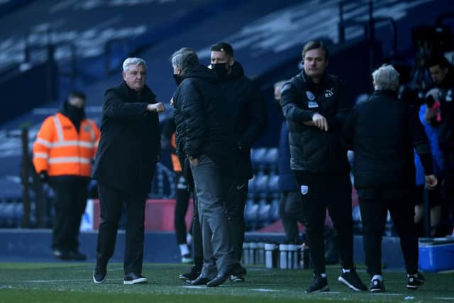 Sam Allardyce has defended the job Steve Bruce has carried put at Newcastle United. (Photo by Gareth Copley/Getty Images)