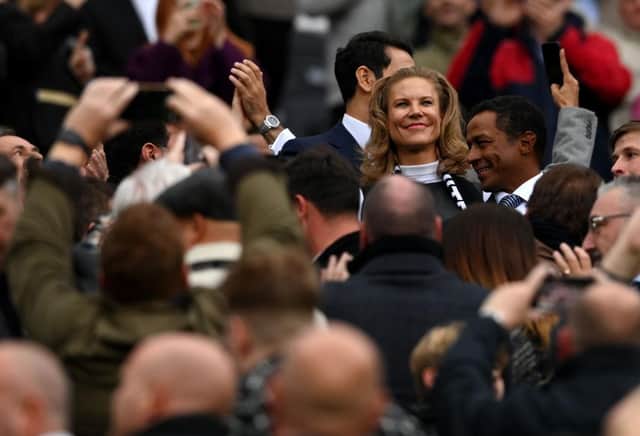 Amanda Staveley before the game.