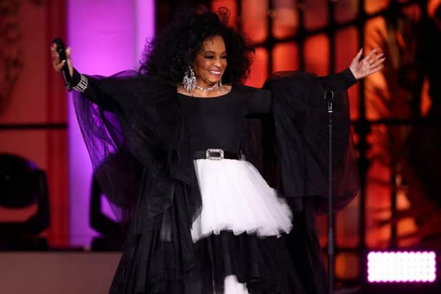 Queen of Motown Diana Ross performs during the Platinum Party At The Palace. Picture: Henry Nicholls - WPA Pool/Getty Images.