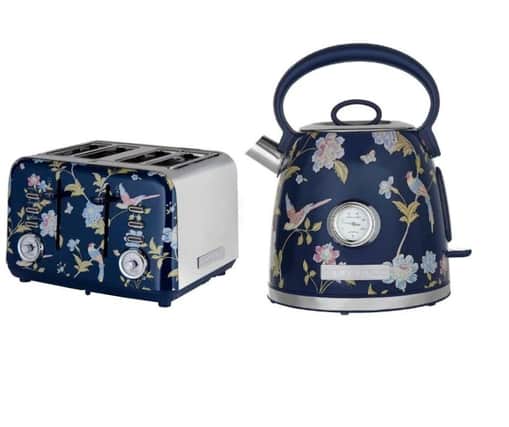A kettle and toaster from the Laura Ashley range.
