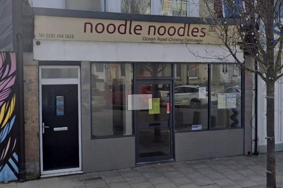 Noodle Noodles on South Shields' Ocean Road has a zero star rating following an inspection in July 2023.