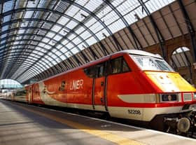 A LNER train at London Kings Cross.
