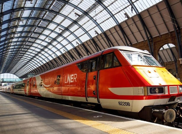 A LNER train at London Kings Cross.
