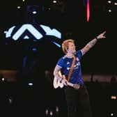 Ed Sheeran on his + - = ÷ x Tour in Dublin.