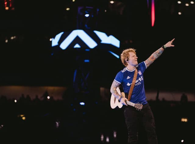 Ed Sheeran on his + - = ÷ x Tour in Dublin.
