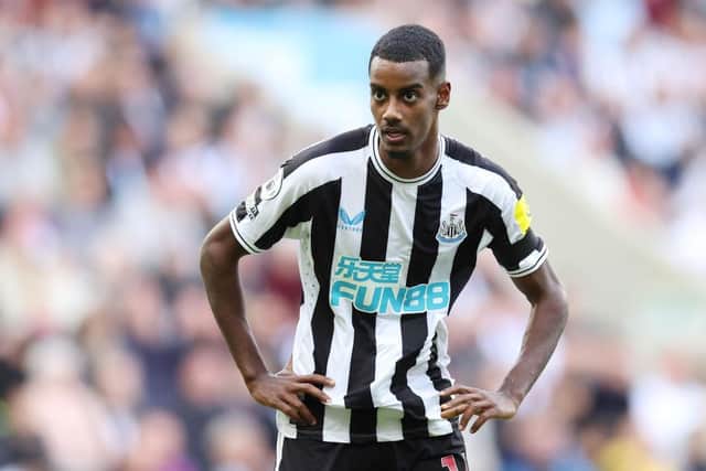 Alexander Isak of Newcastle United looks on during the Premier League match between Newcastle United and AFC Bournemouth at St. James Park on September 17, 2022 in Newcastle upon Tyne, England. (Photo by George Wood/Getty Images)