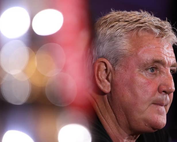 Steve Bruce is unveiled to the media in Shanghai, China.