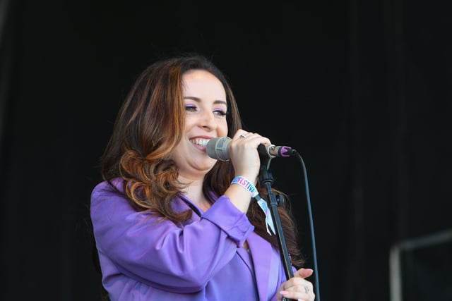 Singer Beth Macari provided support for headliner Will Young at Bents Park.
